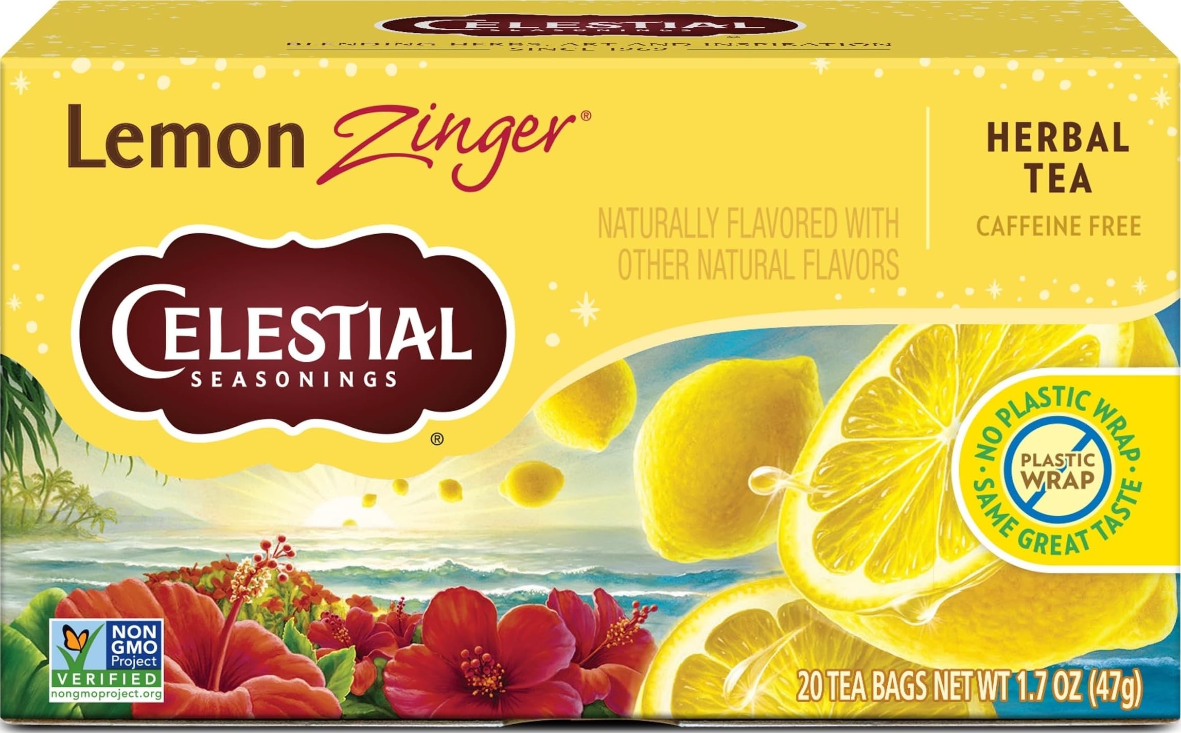 Amazon.com : Celestial Seasonings Lemon Zinger Herbal Tea